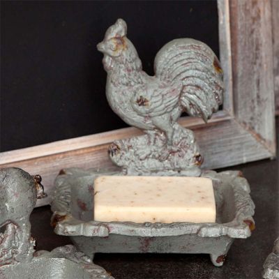 Cast Iron Rooster Soap Dish