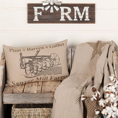 Farm Graphic Throw Pillow