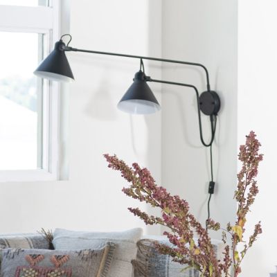 2 Light Industrial Chic Wall Sconce Lamp