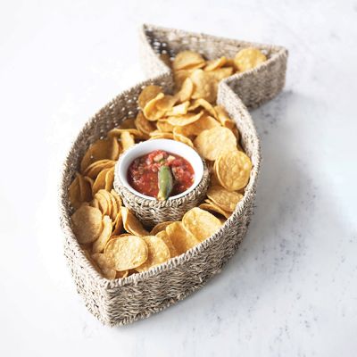 2 Piece Fish Chip and Dip Serving Set