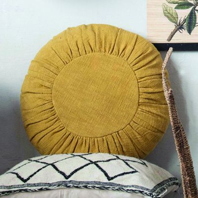 Mustard Cotton Pillow Cushion