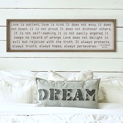 Love Is Patient Framed Wall Decor
