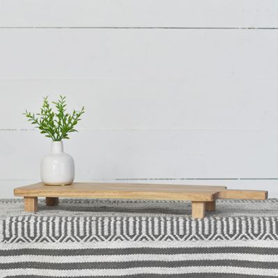 Footed Wood Serving Board