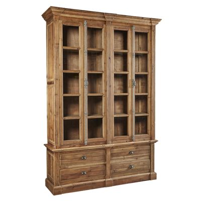 4 Drawer Bookcase Display Cabinet