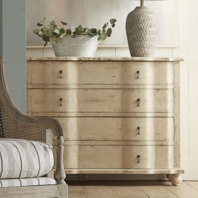 4 Drawer Distressed Block Front Chest