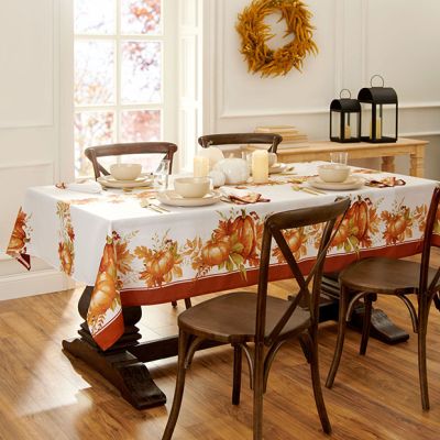Autumn Pumpkins Rectangle Tablecloth