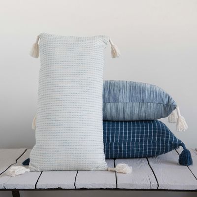Tassel Corner Patterned Pillow Set of 3