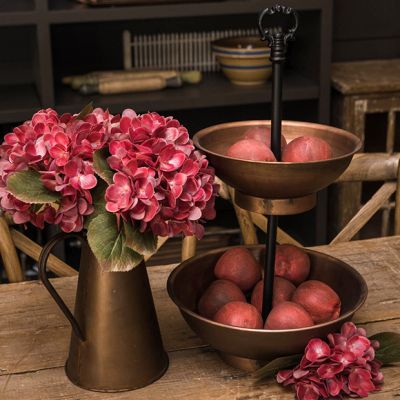 2 Tier Copper Bowl Display Stand