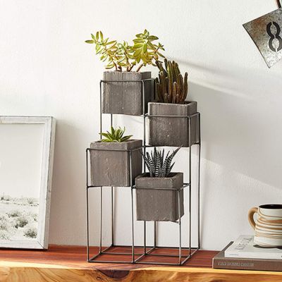 4 Planter Tower Display Stand