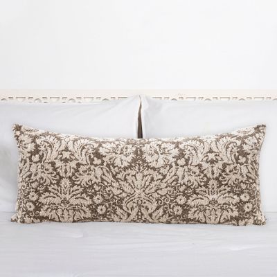 Cotton Chenille Patterned Lumbar Pillow