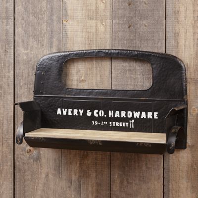 Vintage Inspired Truck Seat Wall Shelf