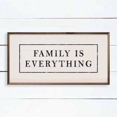 Family Is Everything White Framed Sign