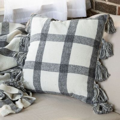 Hand Woven Patterned Accent Pillow
