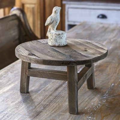 Rustic Round Tabletop Riser