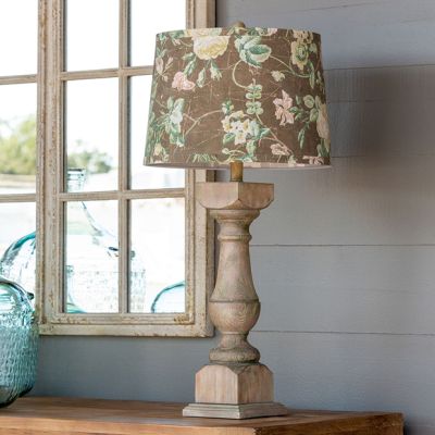 Table Lamp With Floral Shade