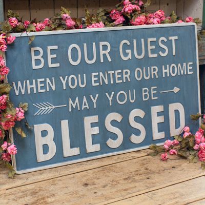 May You Be Blessed Wall Sign 36 Inch