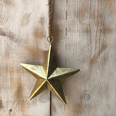 9 Inch Gold Star Ornament