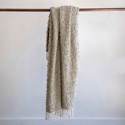 Simple Tasseled Throw Blanket