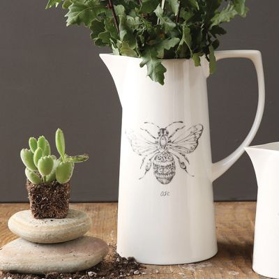 Pitcher With Bee