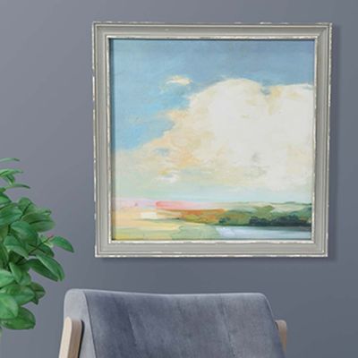 Abstract Landscape Square Framed Wall Print