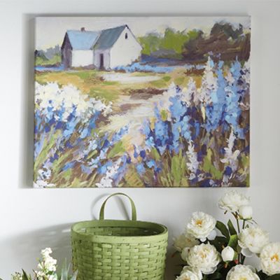 Abstract Lavender Field Canvas Wall Art