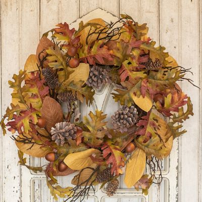 Acorn and Pinecone Autumn Wreath