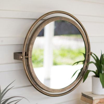 Adjustable Round Wall Mirror