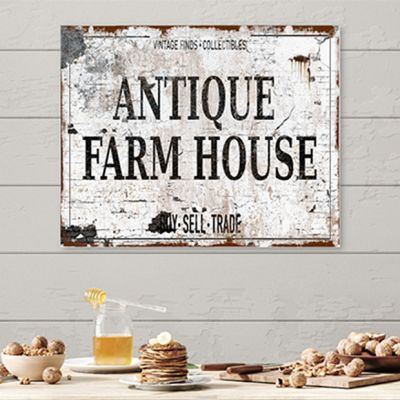 AFH Exclusive Antique Farmhouse Canvas Wall Sign