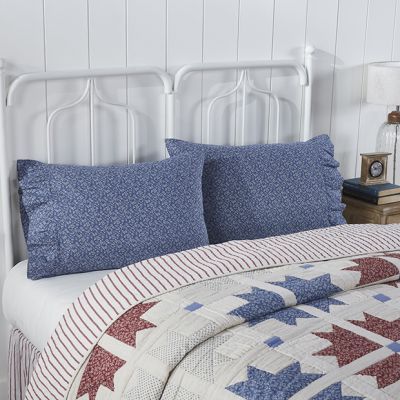 Americana Celebration Ruffled Pillow Case Set of 2