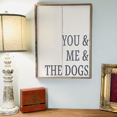 And The Dogs Wall Sign