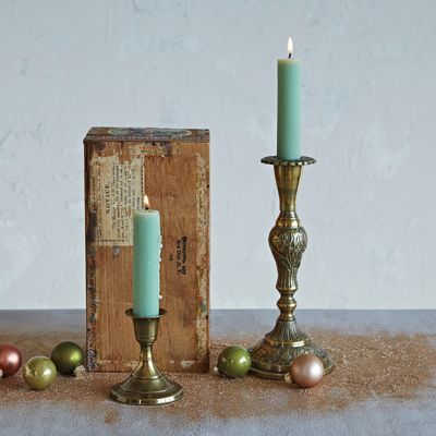 Antique Brass Taper Candle Holder