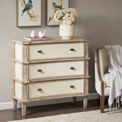 Antique Cream 3 Drawer Chest