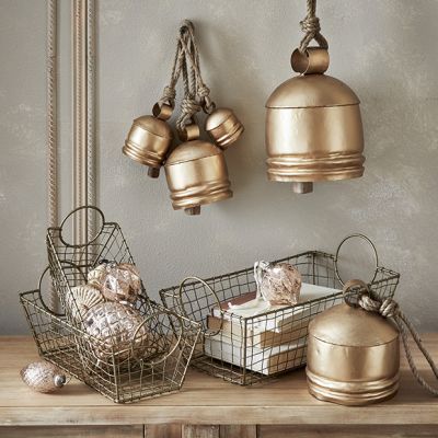 Antique Gold Hanging Bell