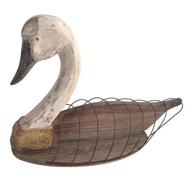 Antique Inspired Swan Decoy