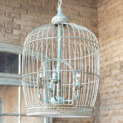Antique Style Bird Cage Chandelier