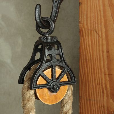 Antiqued Decorative Pulley