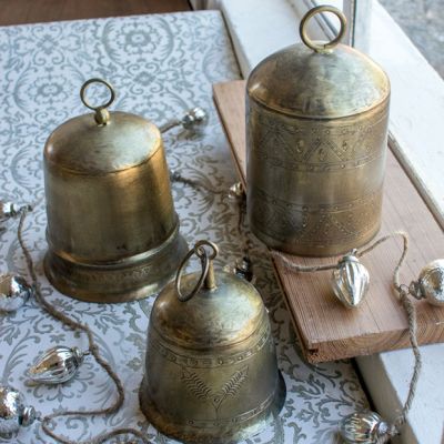 Antiqued Finish Bell, Set of 3