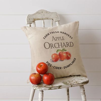 Apple Orchard Square Accent Pillow