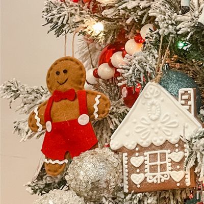 Assorted Festive Gingerbread Ornaments Set of 3