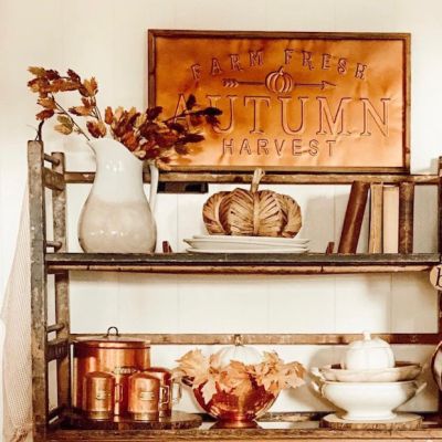 Autumn Harvest Copper Wall Sign