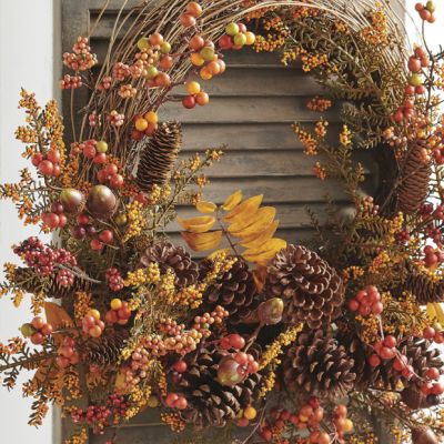 Autumn Pinecone Wreath