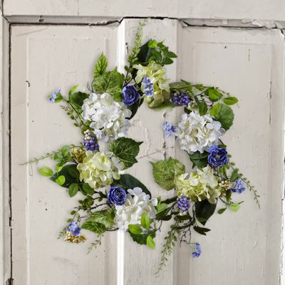 Cottage Farmhouse Hydrangea Wreath