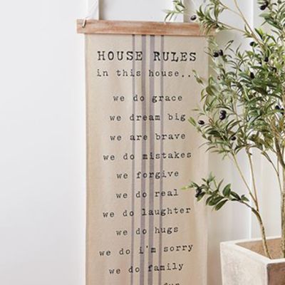 House Rules Hanging Wall Art