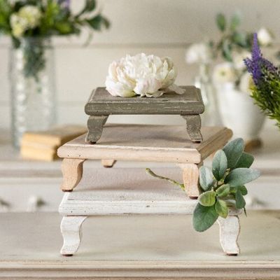 Country Chic Wood Display Risers Set of 3