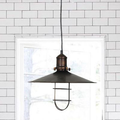 Antiqued Bronze Farmhouse Pendant Light