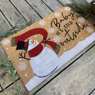 Baby It's Cold Outside Coir Doormat