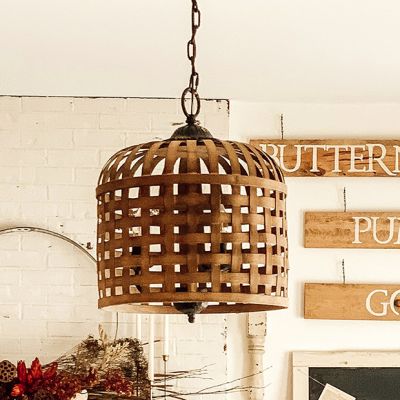 Basket Weave Pendant Light