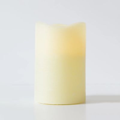 Battery Operated Wide Pillar Candle Set of 2