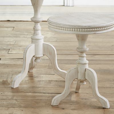 Beaded Edge Wooden Side Table set of 2