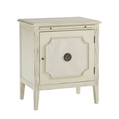 Beaded Linen Front End Table